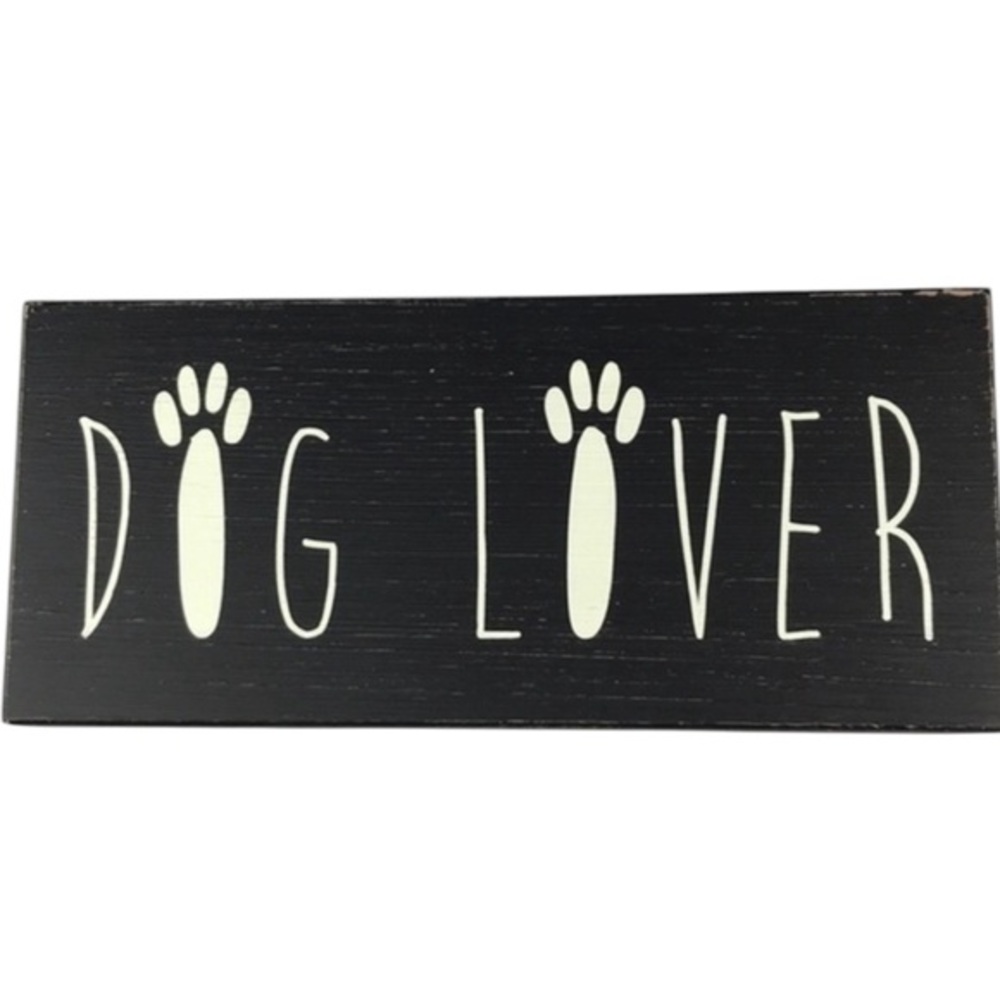 Sixtrees, ‘Dog Lover’ Large plaque.  7“x 15.5“. NWT